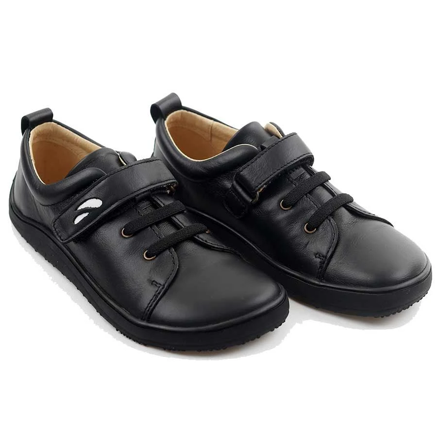Tikki Kids Harlequin Leather Shoes All Black 1 Tikki Kids Harlequin Leather Shoes All Black