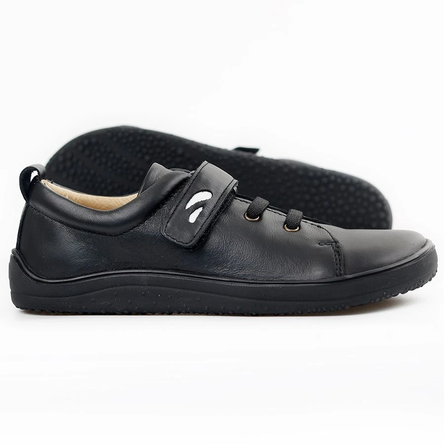 Tikki Kids Harlequin Leather Shoes All Black 2 Tikki Kids Harlequin Leather Shoes All Black - Image 2