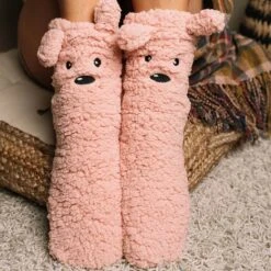 Cozy Sole Adult And Kids Slipper Socks Blush -Fashion shoes 30052 blush 4