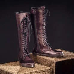 Peerko Ladies Empire Boots Chestnut -Fashion shoes empire chesnut