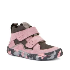 Froddo Barefoot Autumn Boots Grey Pink