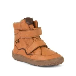 Froddo Barefoot Waterproof Winter Boots Cognac Leather