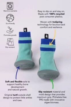 Turtl Socks In A Shell Aqua -Fashion shoes socksinashell aqua 2