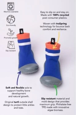 Turtl Socks In A Shell Blue -Fashion shoes socksinashell blue 2