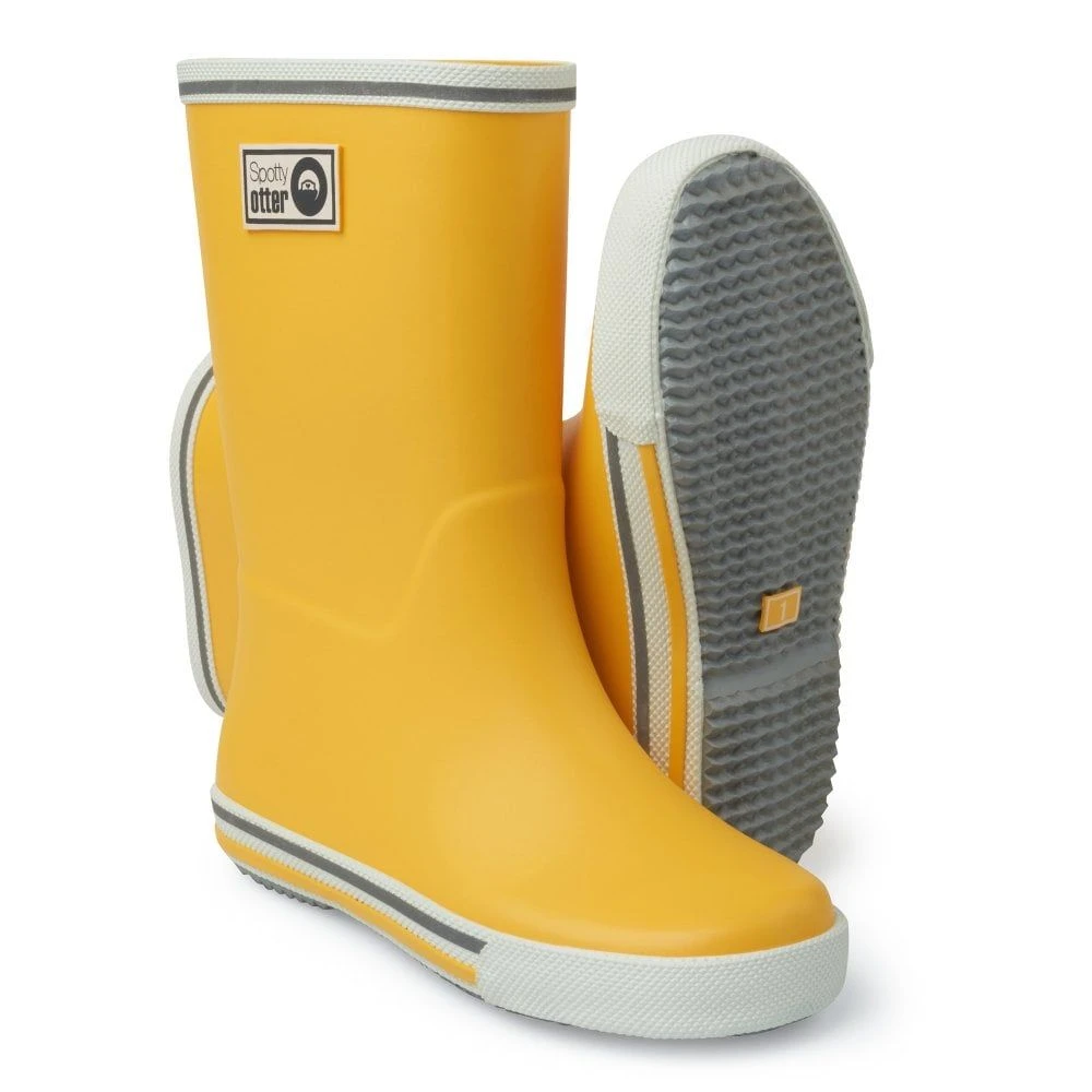Spotty Otter Forest Ranger Wellies Yellow 2 Spotty Otter Forest Ranger Wellies Yellow - Image 2